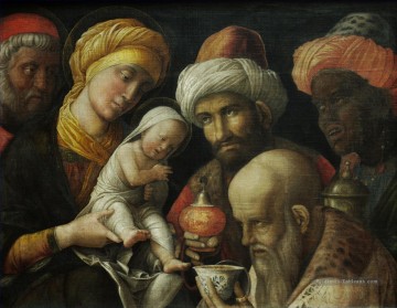 L’Adoration des Mages Renaissance peintre Andrea Mantegna Peinture à l'huile